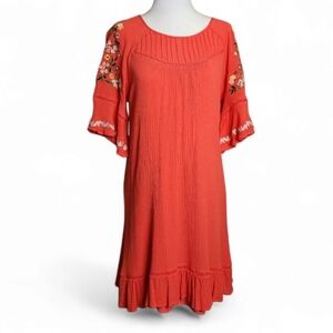 Allison Joy Vintage 70's Style Embroidered dress